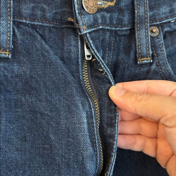 J. Crew Mens Selvedge Deep Indigo Straight leg Jeans dark wash 31X30 Classic EUC - Picture 5 of 13